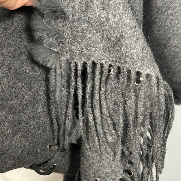 Cashmere Wool Blend Large Fringe Scarf Wrap - Picture 11 of 16